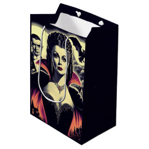 Vintage Hot Vampire-Frau Mittlere Geschenktüte
