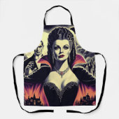 Vintage Hot Vampire-Frau Schürze (Vorderseite)
