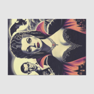 Vintage Hot Vampire-Frau Seidenpapier