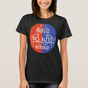 Vintage Hotel Des Alpes Airolo Mid-Century-Ästheti T-Shirt