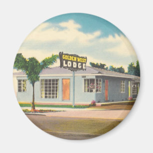 Vintage Hotel, Golden West Lodge Motel Magnet