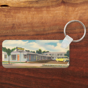Vintage-Hotel, Golden West Lodge Motel Schlüsselanhänger