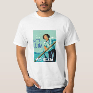 Vintage Hotel Luna Venezia Bild T-Shirt