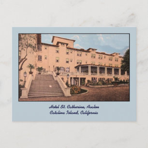 Vintage Hotel St. Catherine Avalon Postkarte