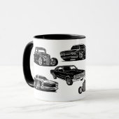 Vintage Hotrods Tasse (Vorderseite Links)