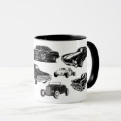 Vintage Hotrods Tasse (VorderseiteRechts)