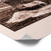 Vintage Hougoumont Farm, Waterloo (klein) Poster (Ecke)