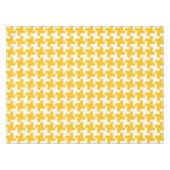 Vintage Houndstooth Pattern Tischdecke (Vorderseite (Horizontal))