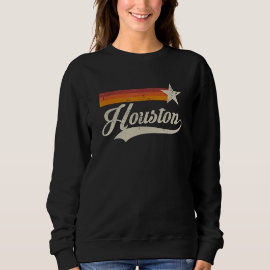 Vintage Houston Texas Houston Baseball Proud Sweatshirt (Vorderseite)
