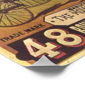 Vintage Howe Bicycle und Tricycle Ad Poster (Ecke)
