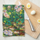 Vintage hübsche Blume Windblumenillustrierung Geschirrtuch (Viertel Falte)