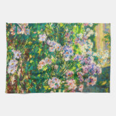Vintage hübsche Blume Windblumenillustrierung Geschirrtuch (Horizontal)
