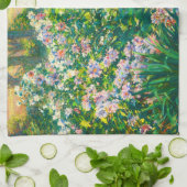 Vintage hübsche Blume Windblumenillustrierung Geschirrtuch (Gefaltet)