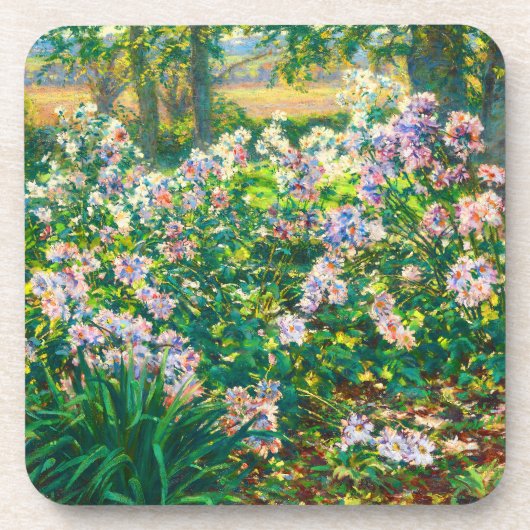 Vintage hübsche Blume Windblumenillustrierung Getränkeuntersetzer (Vorderseite)