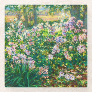 Vintage hübsche Blume Windblumenillustrierung Glasuntersetzer