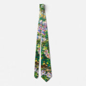 Vintage hübsche Blume Windblumenillustrierung Krawatte (Rückseite)