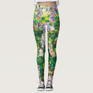 Vintage hübsche Blume Windblumenillustrierung Leggings