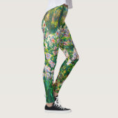 Vintage hübsche Blume Windblumenillustrierung Leggings (Rechts)