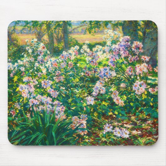 Vintage hübsche Blume Windblumenillustrierung Mousepad (Vorne)
