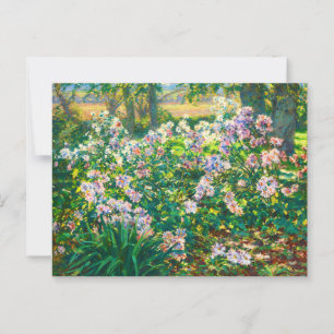 Vintage hübsche Blume Windblumenillustrierung Postkarte