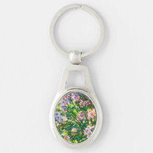 Vintage hübsche Blumen Windblumen Illustration Schlüsselanhänger