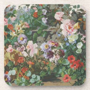 Vintage hübsche bunte Blumen Blumenmalerei Getränkeuntersetzer