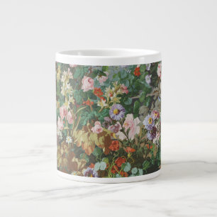 Vintage hübsche bunte Blumen Blumenmalerei Jumbo-Tasse