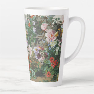 Vintage hübsche bunte Blumen Blumenmalerei Milchtasse