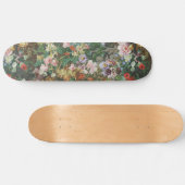 Vintage hübsche bunte Blumen Blumenmalerei Skateboard (Horizontal)