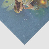 Vintage Hübsche Fee Harp Candle Ocean Seidenpapier (Ausschnitt)