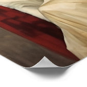 Vintage Hübsche Frau mit Niedlichen Katzen Poster (Ecke)