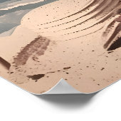 Vintage Hübsche Frauen sitzen am Strand Poster (Ecke)