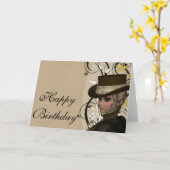 Vintage Hübsche Geburtstagskarte 1 Karte (Gelbe Blume)