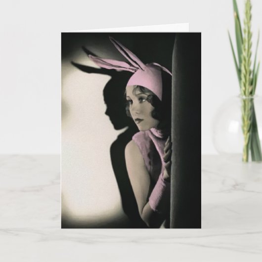 Vintage Hübsche Osterkarte Feiertagskarte (Vorderseite)