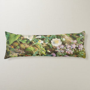 Vintage hübsche Petunien Blumen Blumenmalerei Seitenschläferkissen