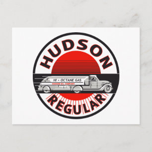 Vintage Hudson Regular Benzinschild Postkarte