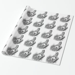 Vintage Hufschmied Pferdebeschlag Schwarz Weiß Kun Geschenkpapier