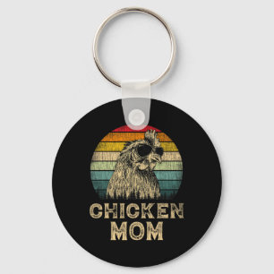 Vintage Huhn Mama Hühnerliebhaber Mama Muttertag Schlüsselanhänger