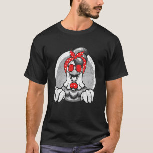 Vintage-Huhn mit Stirnband-Bandana-Henne T-Shirt