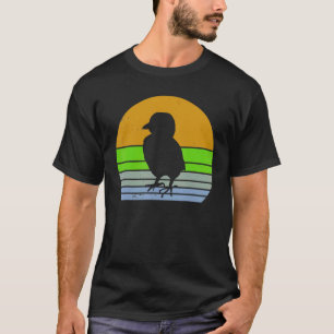 Vintage-Huhn Retro-Küken-Silhouette Bauernhof-Tier T-Shirt