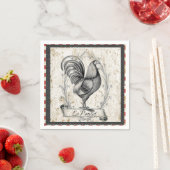 Vintage-Huhn Serviette (Beispiel)