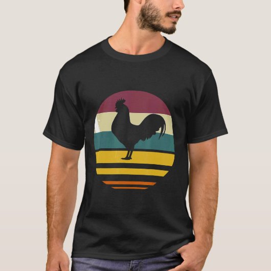 Vintage Huhn T-Shirt (Vorderseite)
