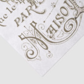 Vintage Hühner auf der Decoupage der französischen Seidenpapier (Detail)