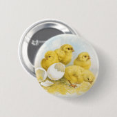 Vintage Hühner Button (Vorne & Hinten)