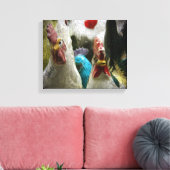 Vintage Hühner Leinwanddruck (Insitu (Wohnzimmer))