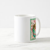 Vintage Hühner mit Ostereier Gruß Kaffeetasse (VorderseiteRechts)