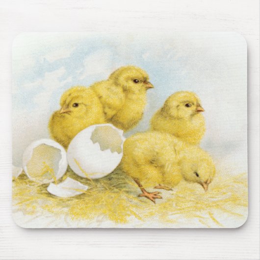 Vintage Hühner Mousepad (Vorne)