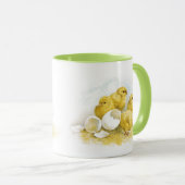 Vintage Hühner Tasse (VorderseiteRechts)