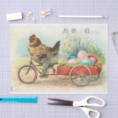 Vintage Hühner- und Ostereier - Dekoupage Seidenpapier (Handwerk)