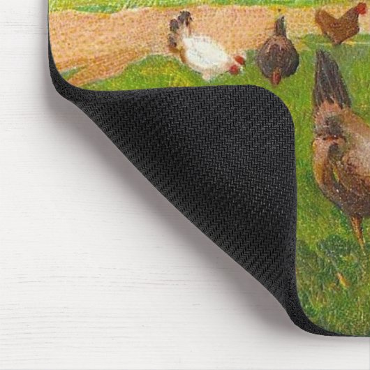 Vintage Hühner und Zuhause Mousepad (Ecke)